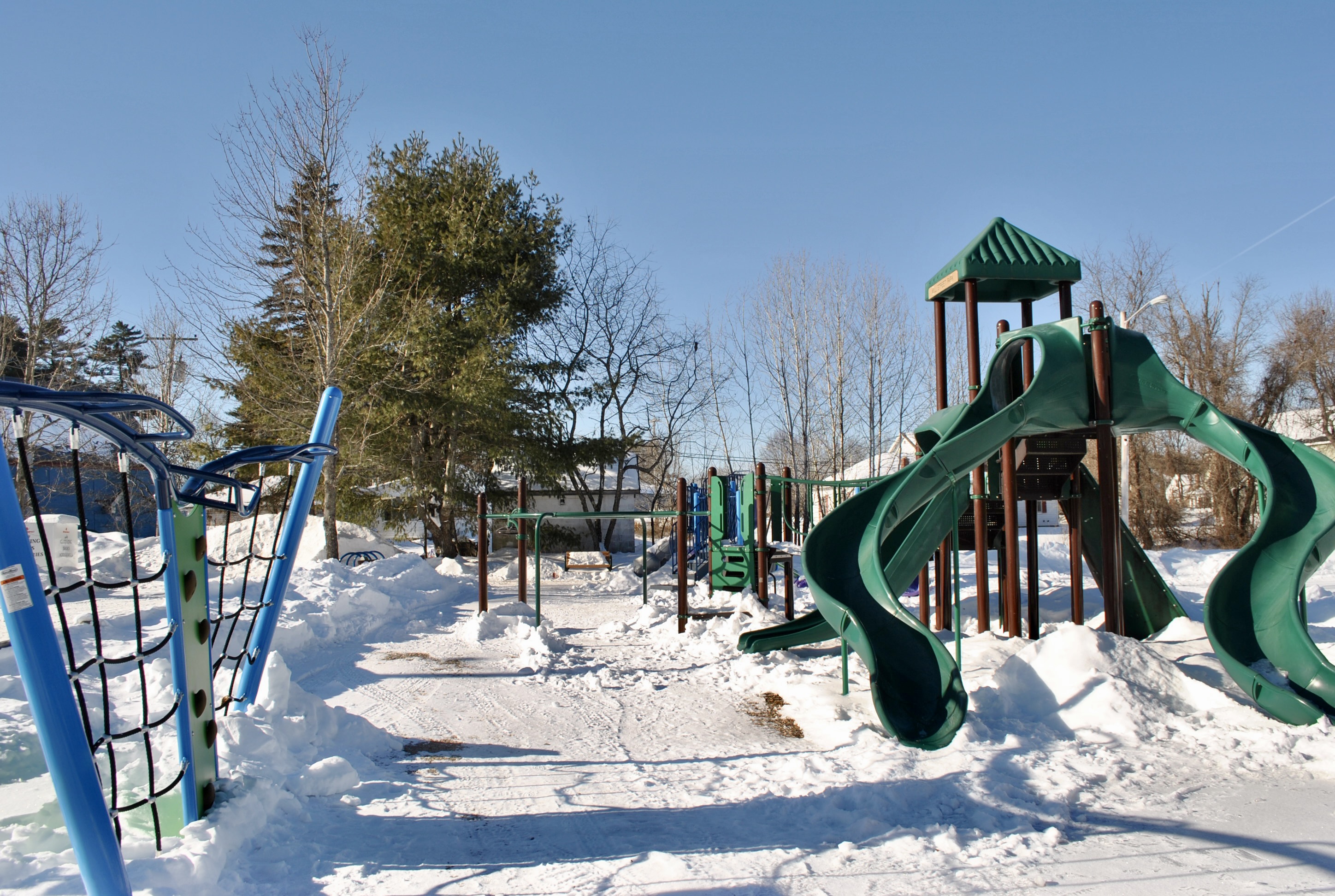 Mill Street Park in Winter: A Hidden Gem in Steep Falls