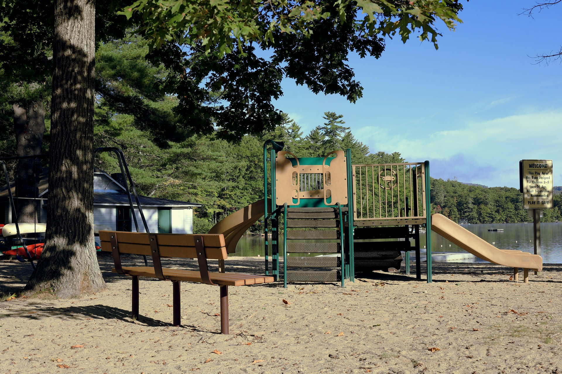 Playgrounds at Beaches Near Sebago Lake